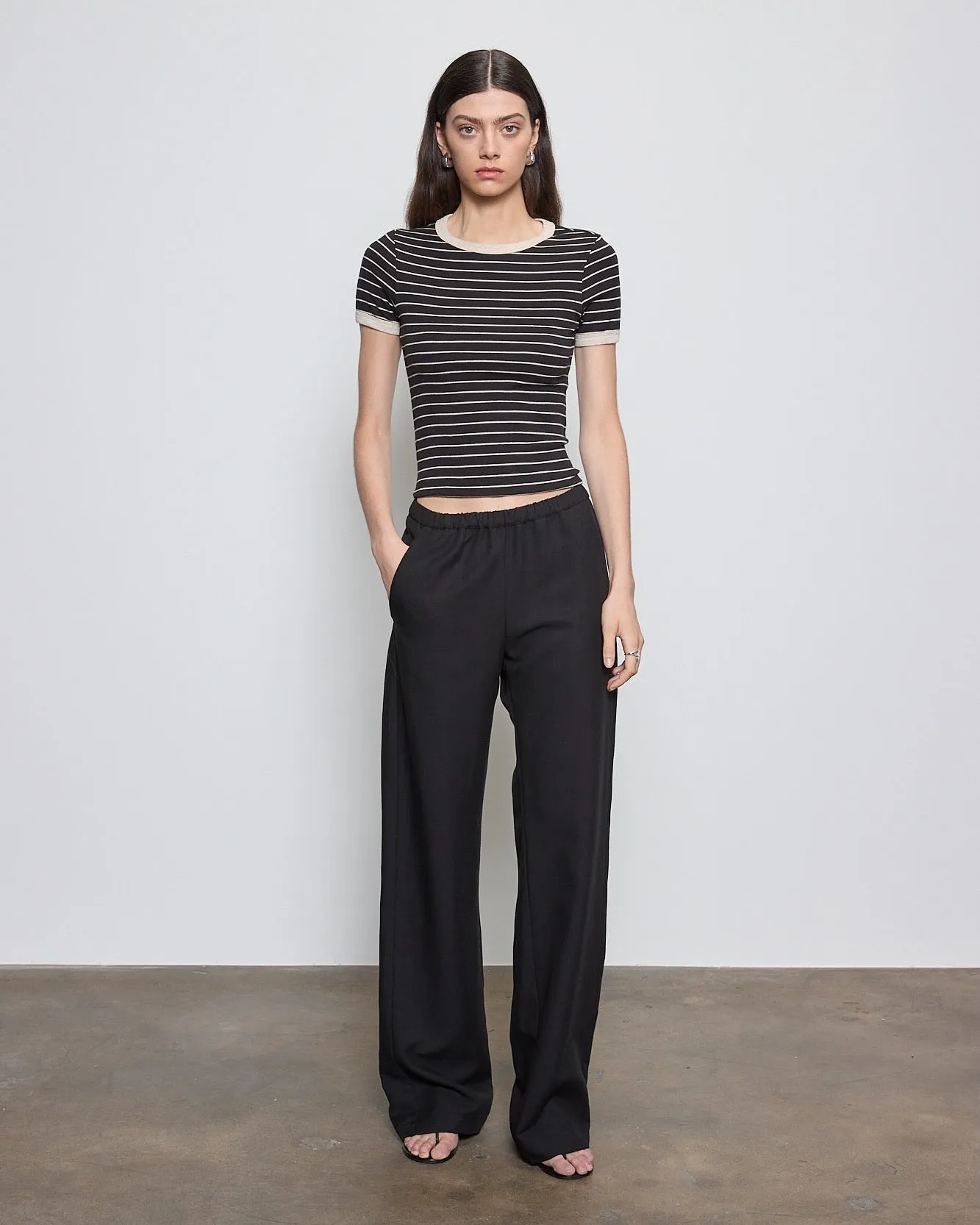 Enza Costa - Cotton Stripe Classic S/S Tee - Multiple Colors sold by Jessie Boutique product image thumbnail 4