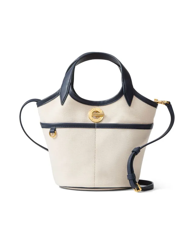 Veronica Beard - Canvas Anchor Bag - Navy/Ecru made by Jessie Boutique