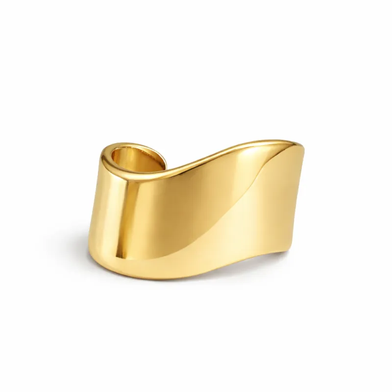 Ben-Amun - Wave Cuff - Gold Plated sold by Jessie Boutique