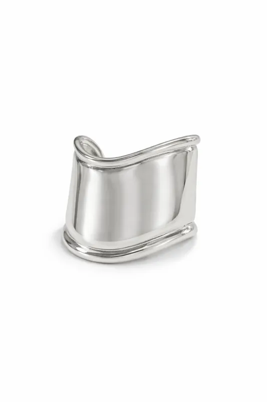 Ben-Amun - Cuff with Rims - Silver Plated sold by Jessie Boutique