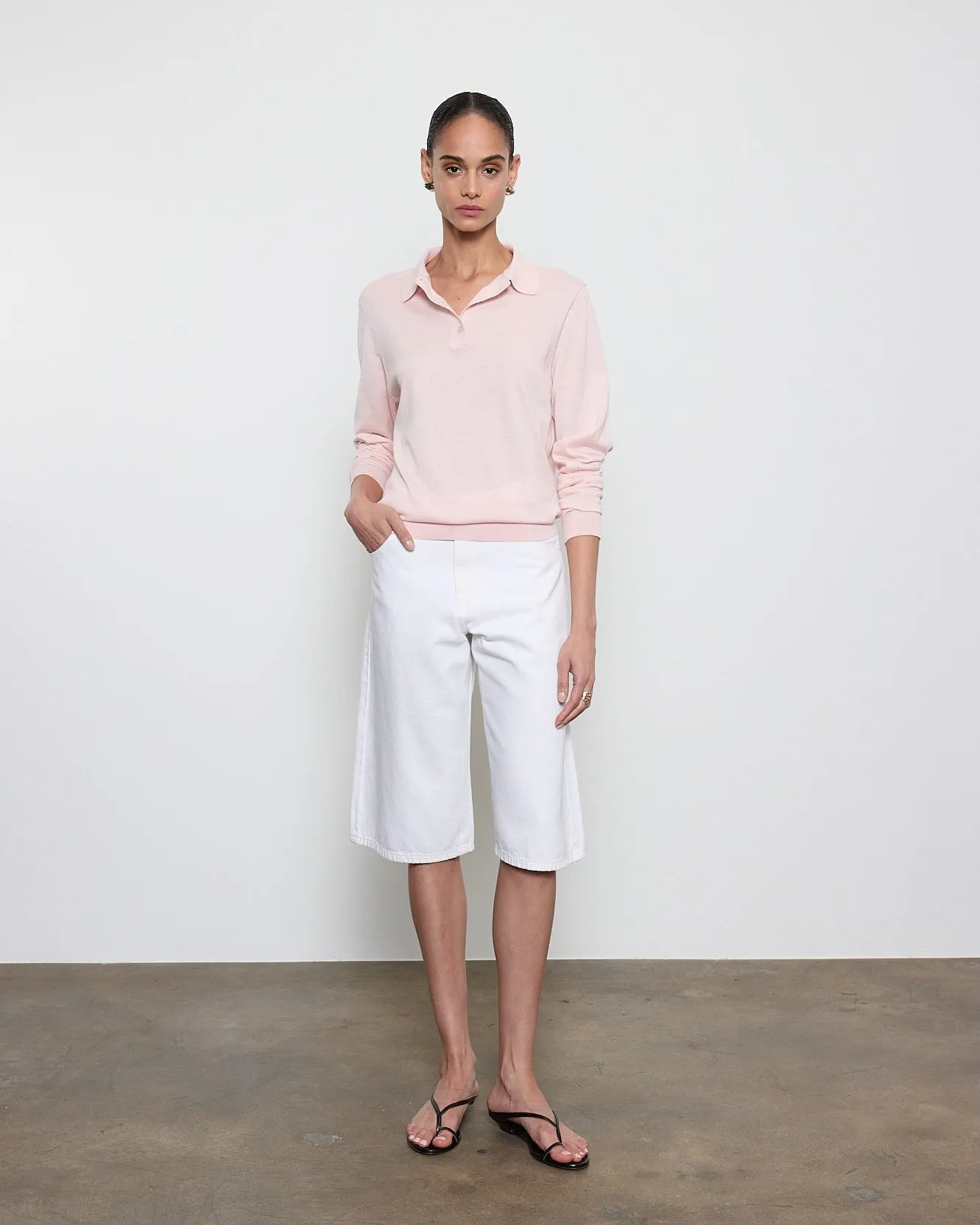 Enza Costa - Silk Knit Polo - Multiple Colors sold by Jessie Boutique product image thumbnail 3