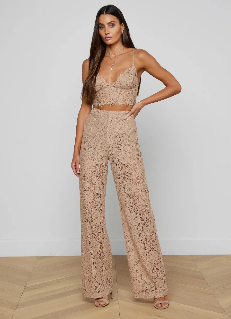 L’agence - Aislin Lace Bralette - Cappuccino sold by Jessie Boutique product image thumbnail 4