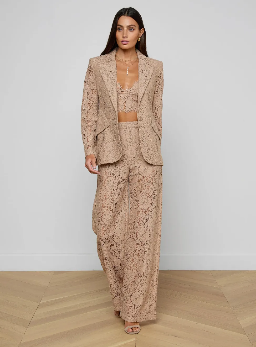 L’agence - Chamberlain Blazer - Cappuccino sold by Jessie Boutique product image thumbnail 3