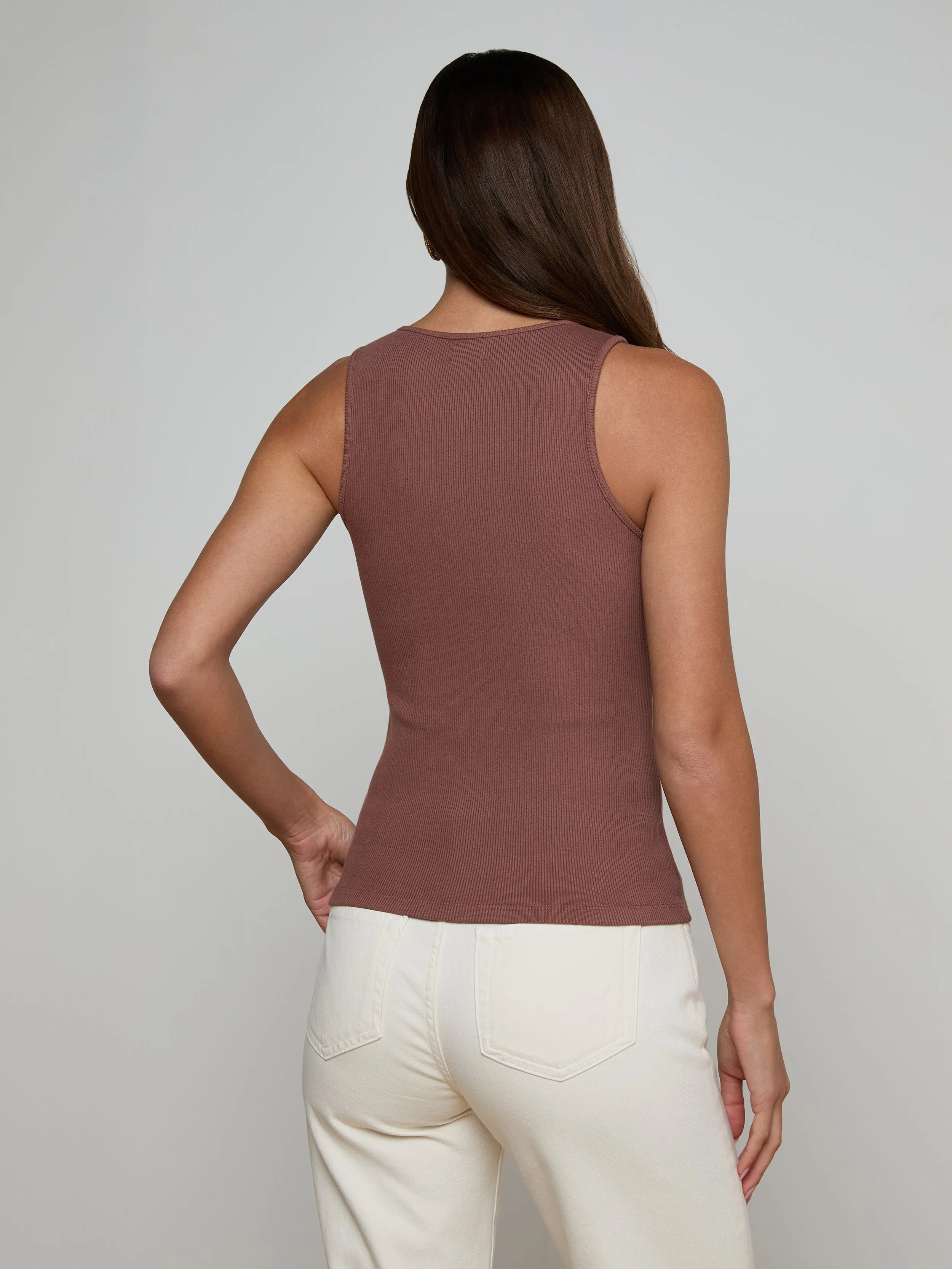 L’agence - Adira Scoopneck Tank - Cardamom sold by Jessie Boutique product image thumbnail 3