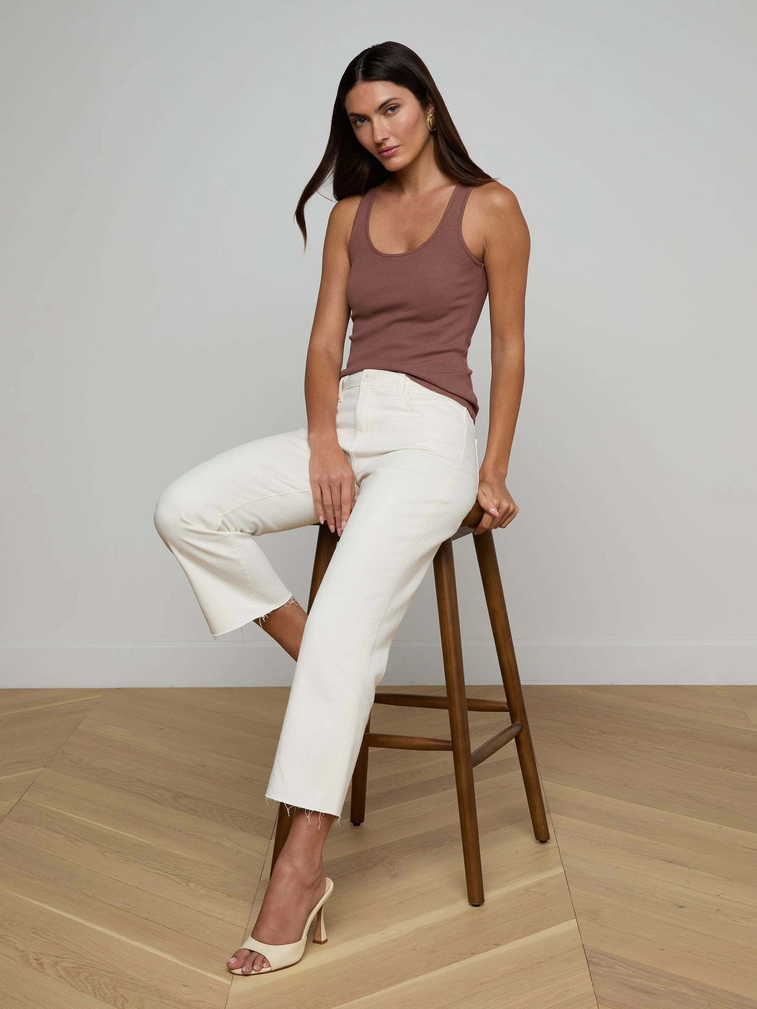 L’agence - Adira Scoopneck Tank - Cardamom sold by Jessie Boutique product image thumbnail 2