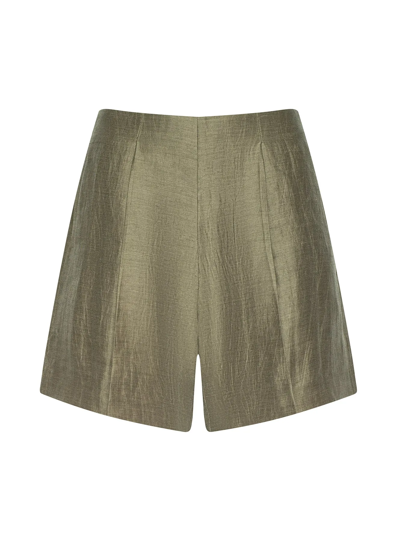 L’agence - Hadleigh Linen-Blend Short - Grey Taupe sold by Jessie Boutique product image thumbnail 5