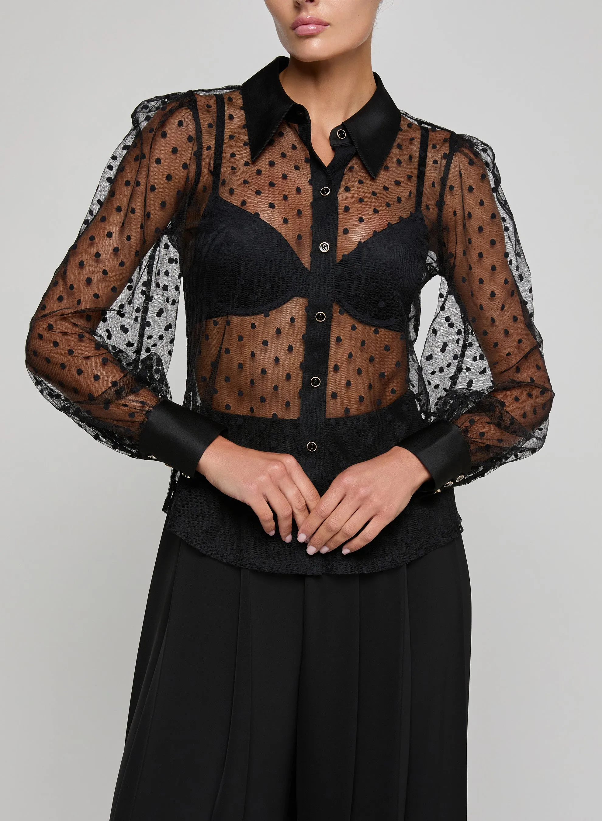 L’agence - Sophie Long-Sleeved Blouse - Black sold by Jessie Boutique product image thumbnail 2
