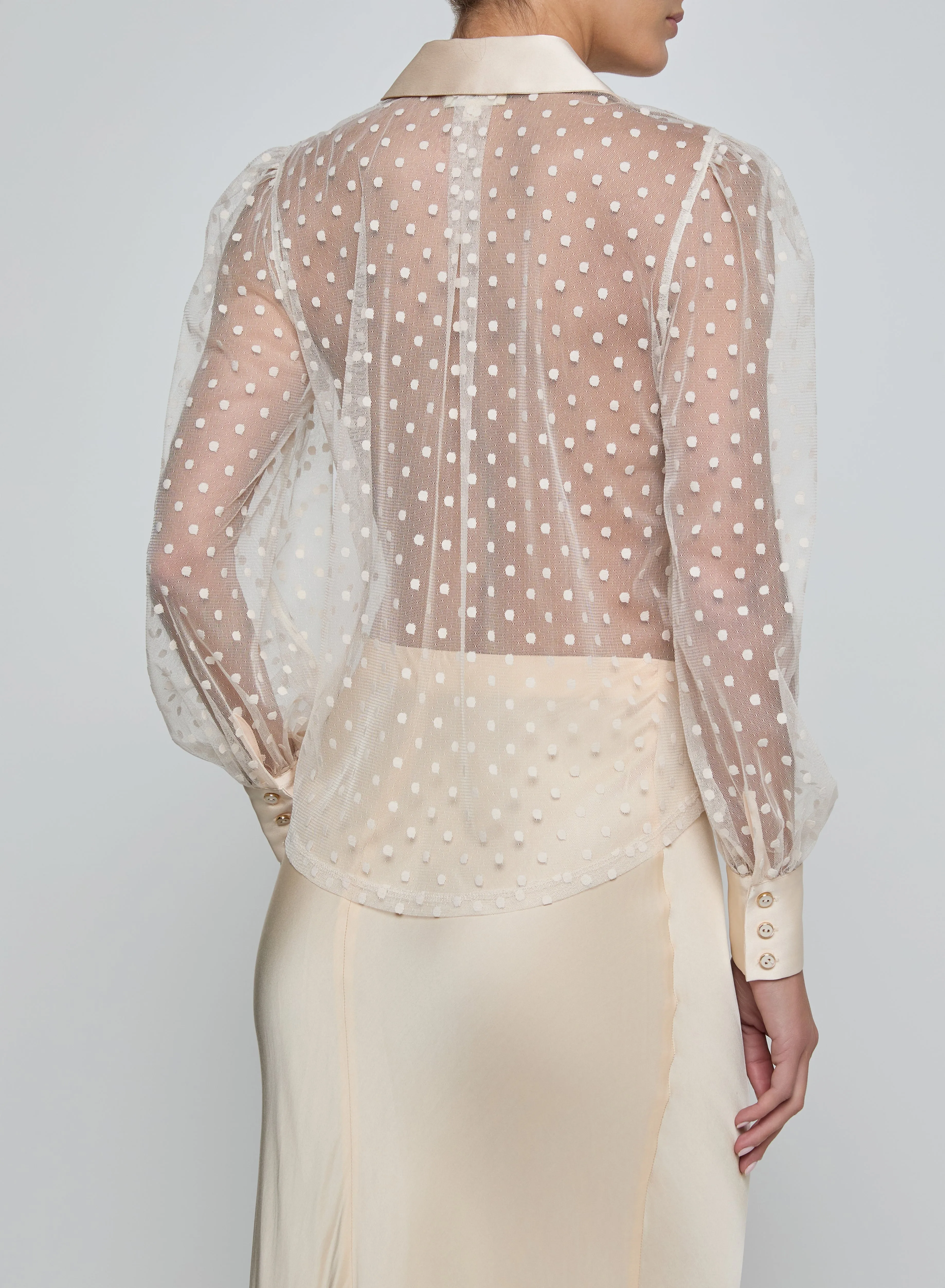 L’agence - Sophie Long-Sleeved Blouse - Ecru sold by Jessie Boutique product image thumbnail 3