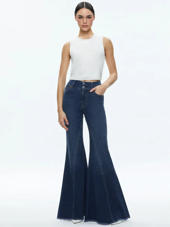 Alice + Olivia - Amity Tank - Soft White sold by Jessie Boutique product image thumbnail 2