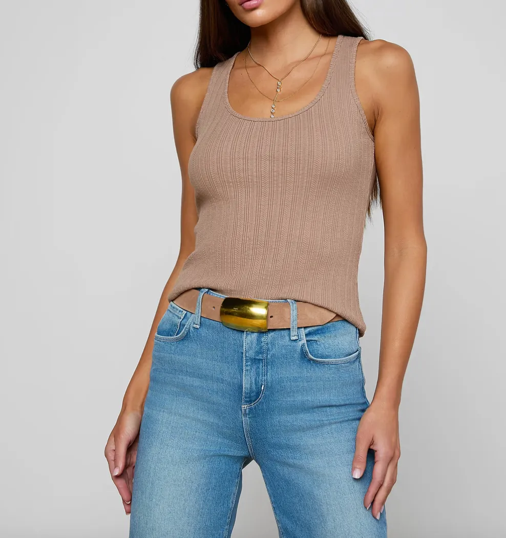 L’agence - Adira Scoopneck Tank - Portabella sold by Jessie Boutique product image thumbnail 2