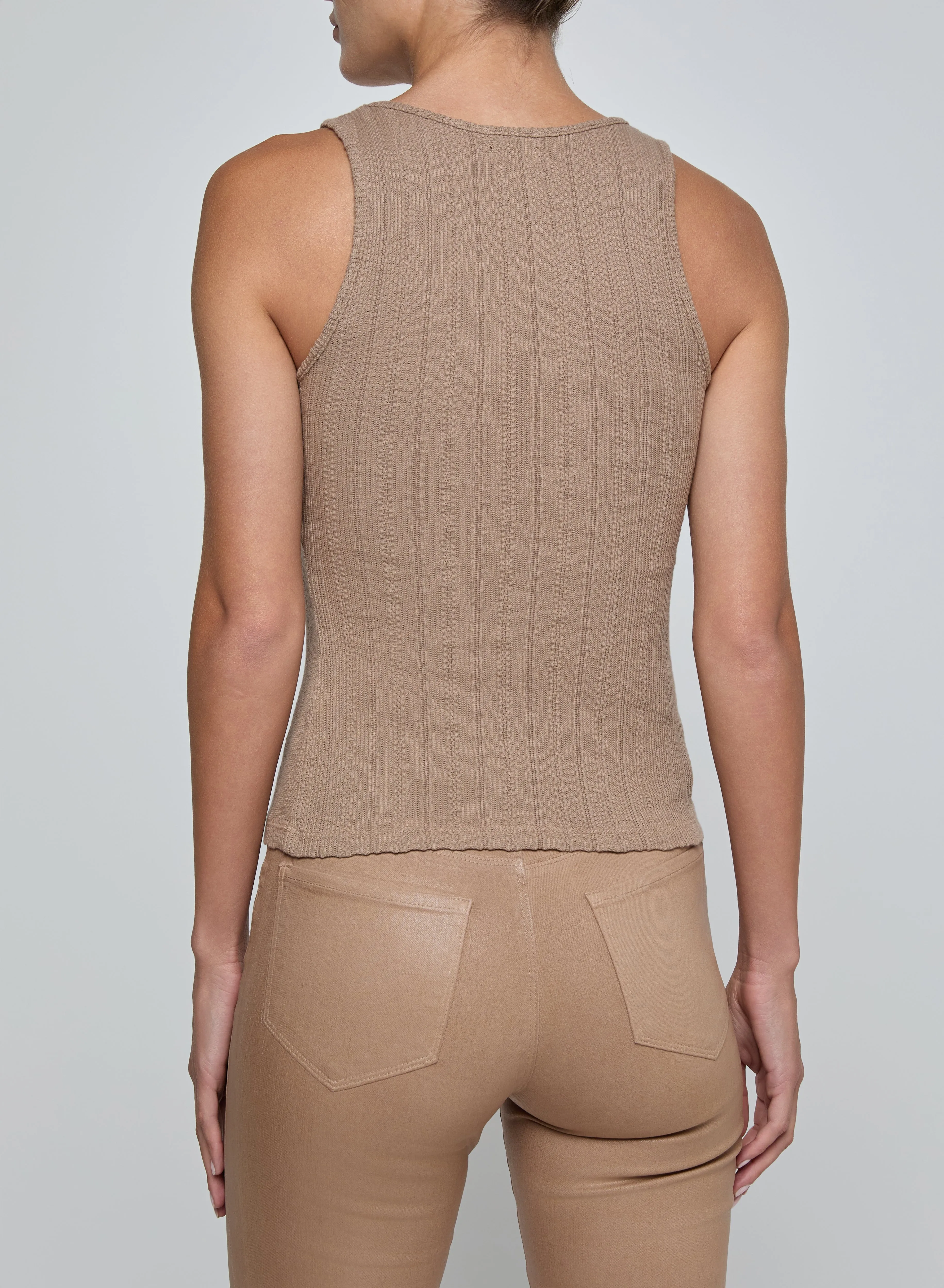 L’agence - Adira Scoopneck Tank - Portabella sold by Jessie Boutique product image thumbnail 4