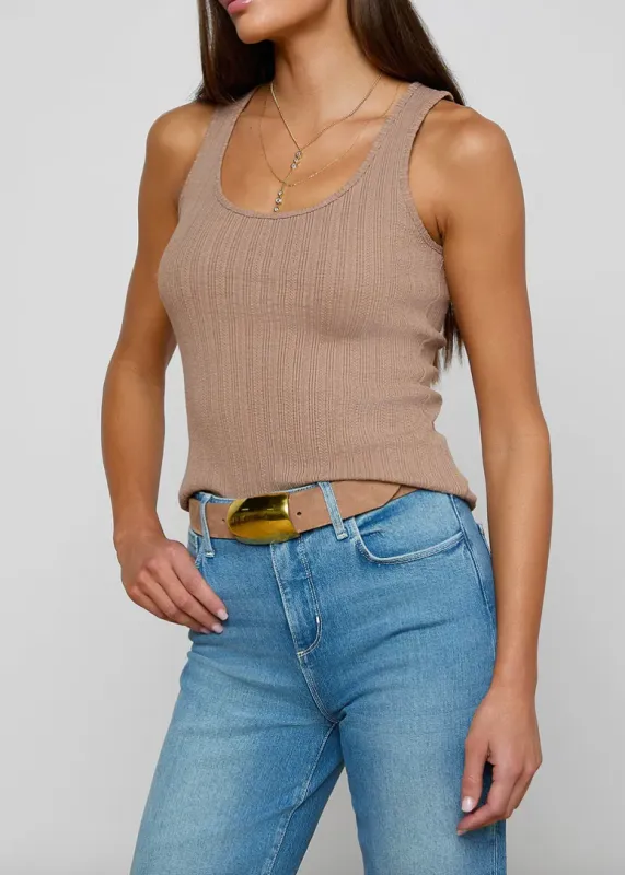 L’agence - Adira Scoopneck Tank - Portabella made by L'AGENCE