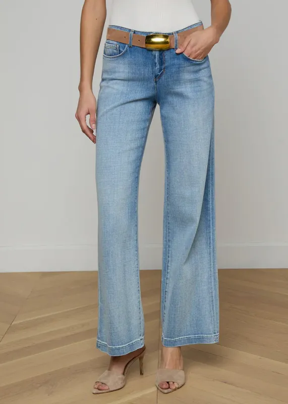 L’agence - Joanne Low-Rise Wide-Leg Jean - Dry Ice sold by Jessie Boutique