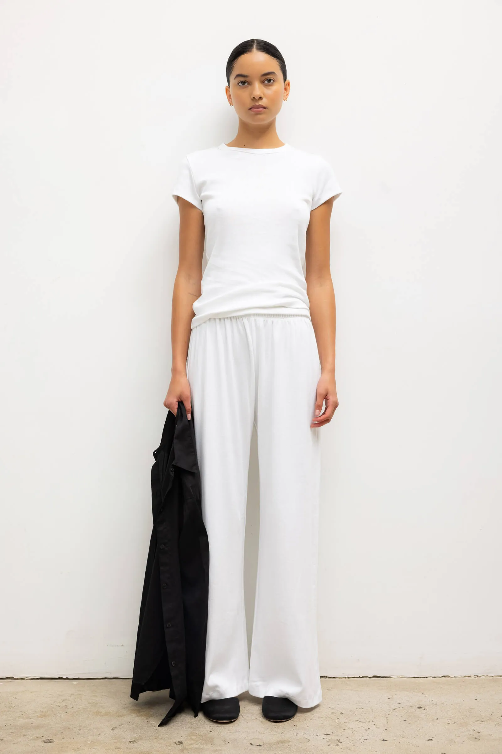 Leset - Nando Lounge Pant - White sold by Jessie Boutique