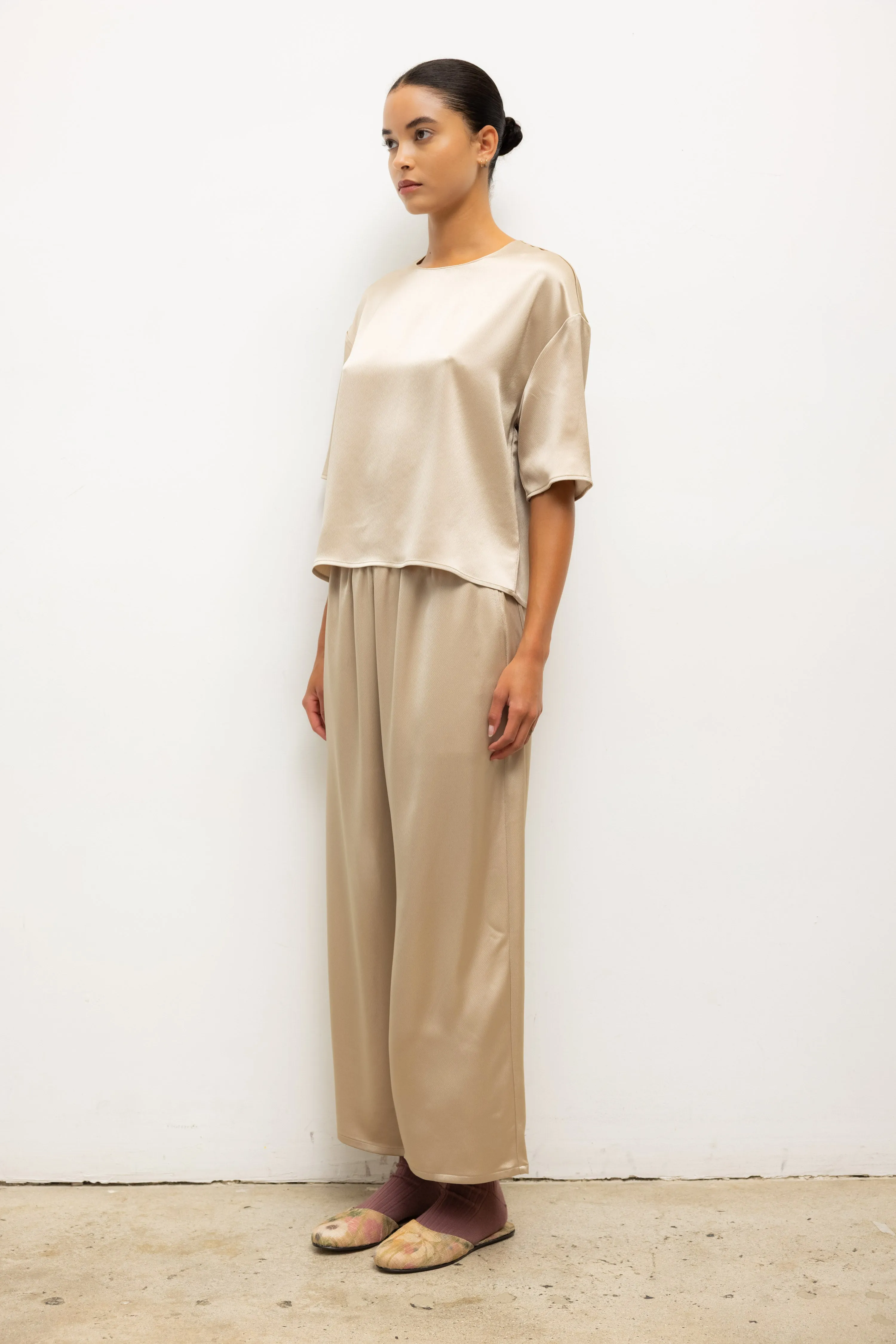 Leset - Barb Crop Drawstring Pant - Sand sold by Jessie Boutique product image thumbnail 3