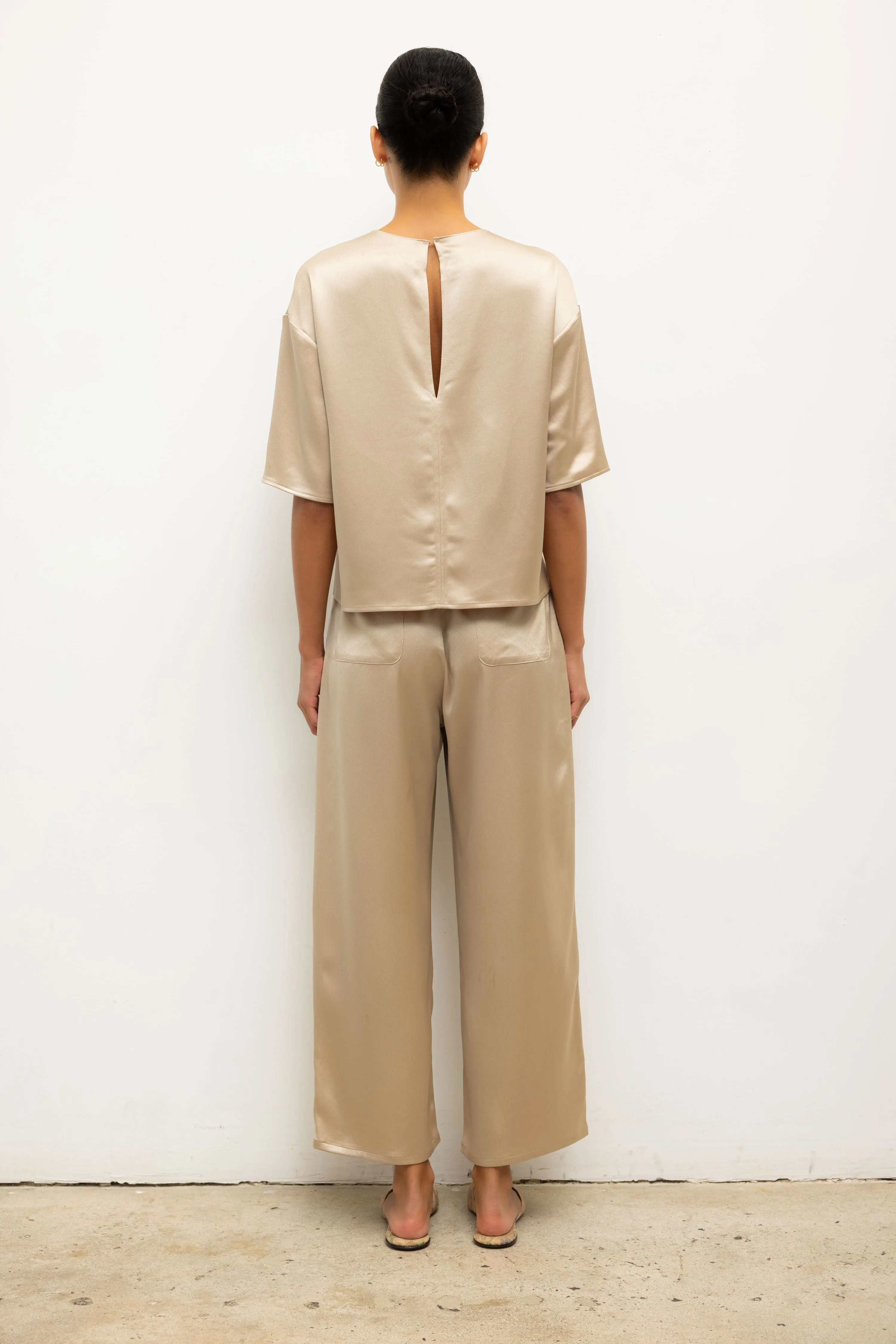 Leset - Barb Crop Drawstring Pant - Sand sold by Jessie Boutique product image thumbnail 4