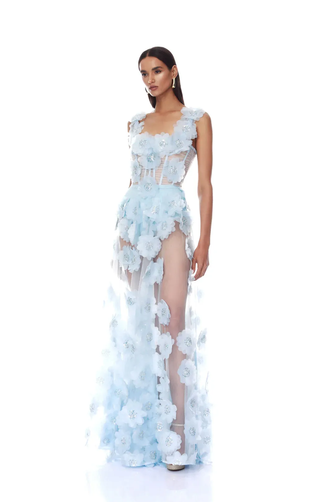 Bronx and Banco - Rosalie Powder - Blue Gown sold by Jessie Boutique product image thumbnail 2