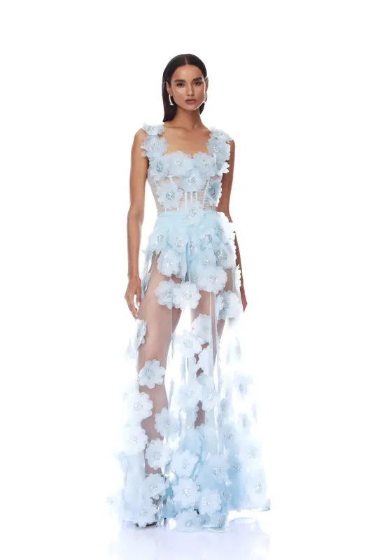Bronx and Banco - Rosalie Powder - Blue Gown made by Jessie Boutique