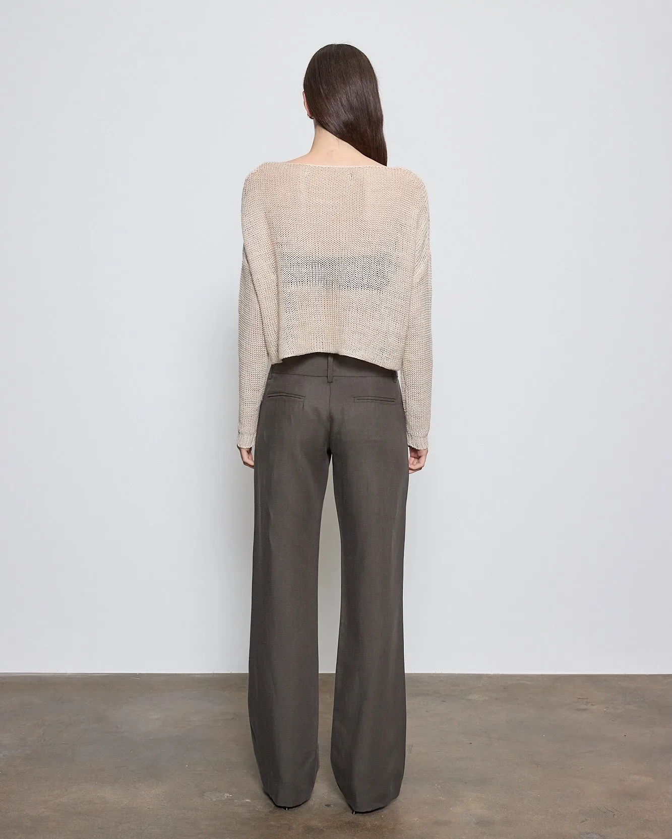 Enza Costa - Linen Open Knit Bateau Sweater - Multiple Colors sold by Jessie Boutique product image thumbnail 4
