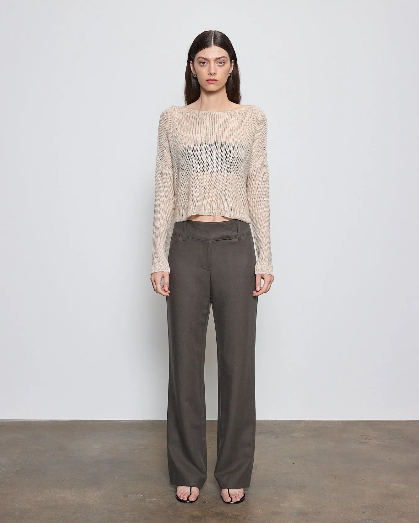 Enza Costa - Linen Open Knit Bateau Sweater - Multiple Colors sold by Jessie Boutique product image thumbnail 2