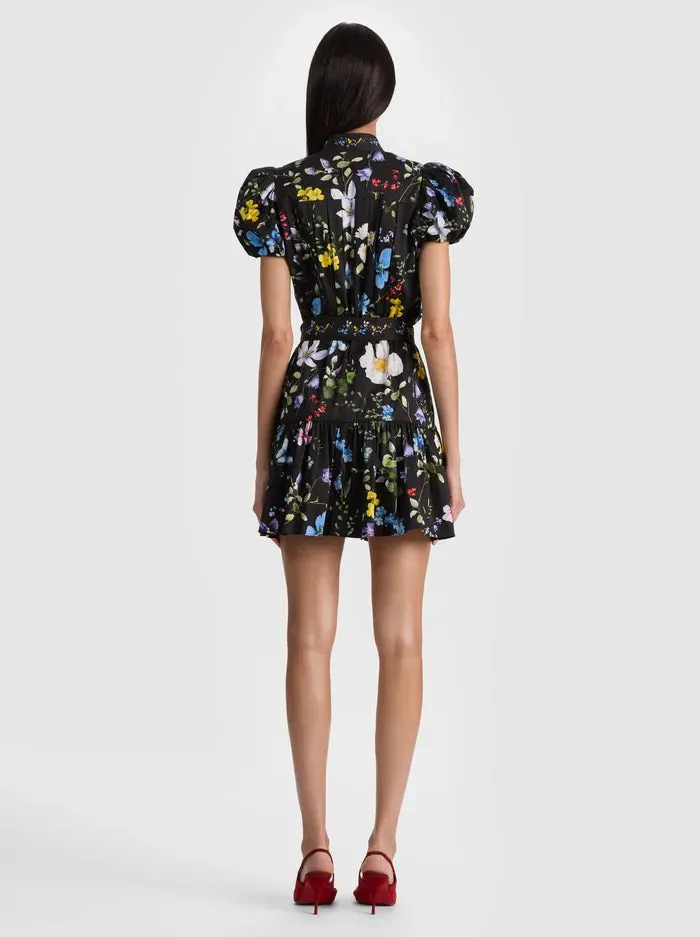Alice + Olivia - Cora Mini Dress - Twisting Vines Black sold by Jessie Boutique product image thumbnail 4