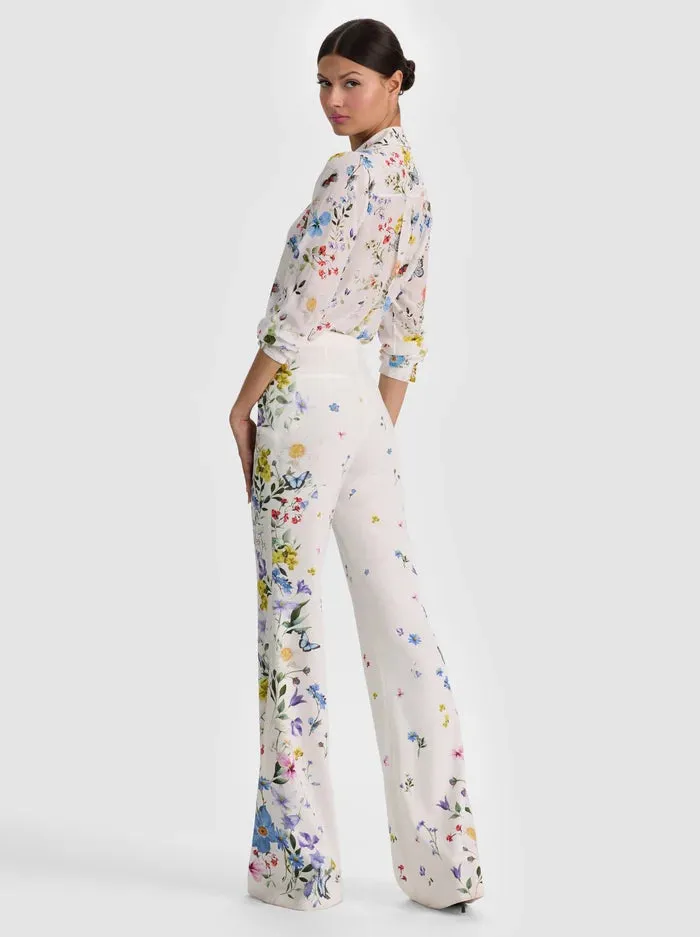 Alice + Olivia - Andrew Pant - Twisting Vines Off White sold by Jessie Boutique product image thumbnail 2