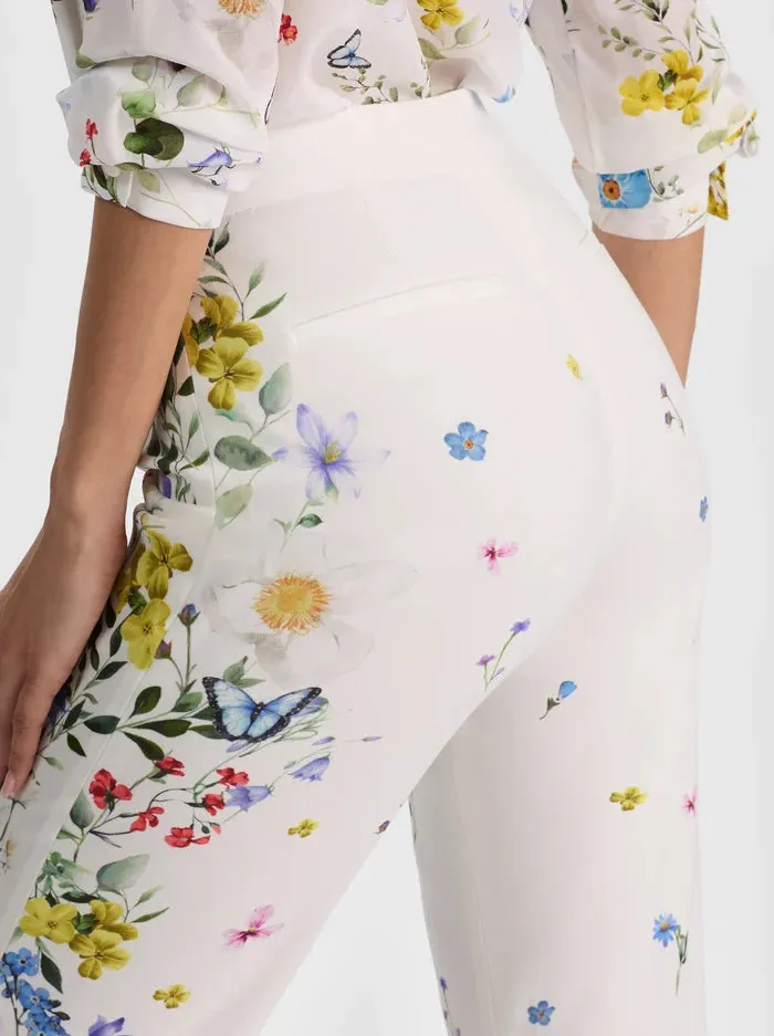 Alice + Olivia - Andrew Pant - Twisting Vines Off White sold by Jessie Boutique product image thumbnail 3