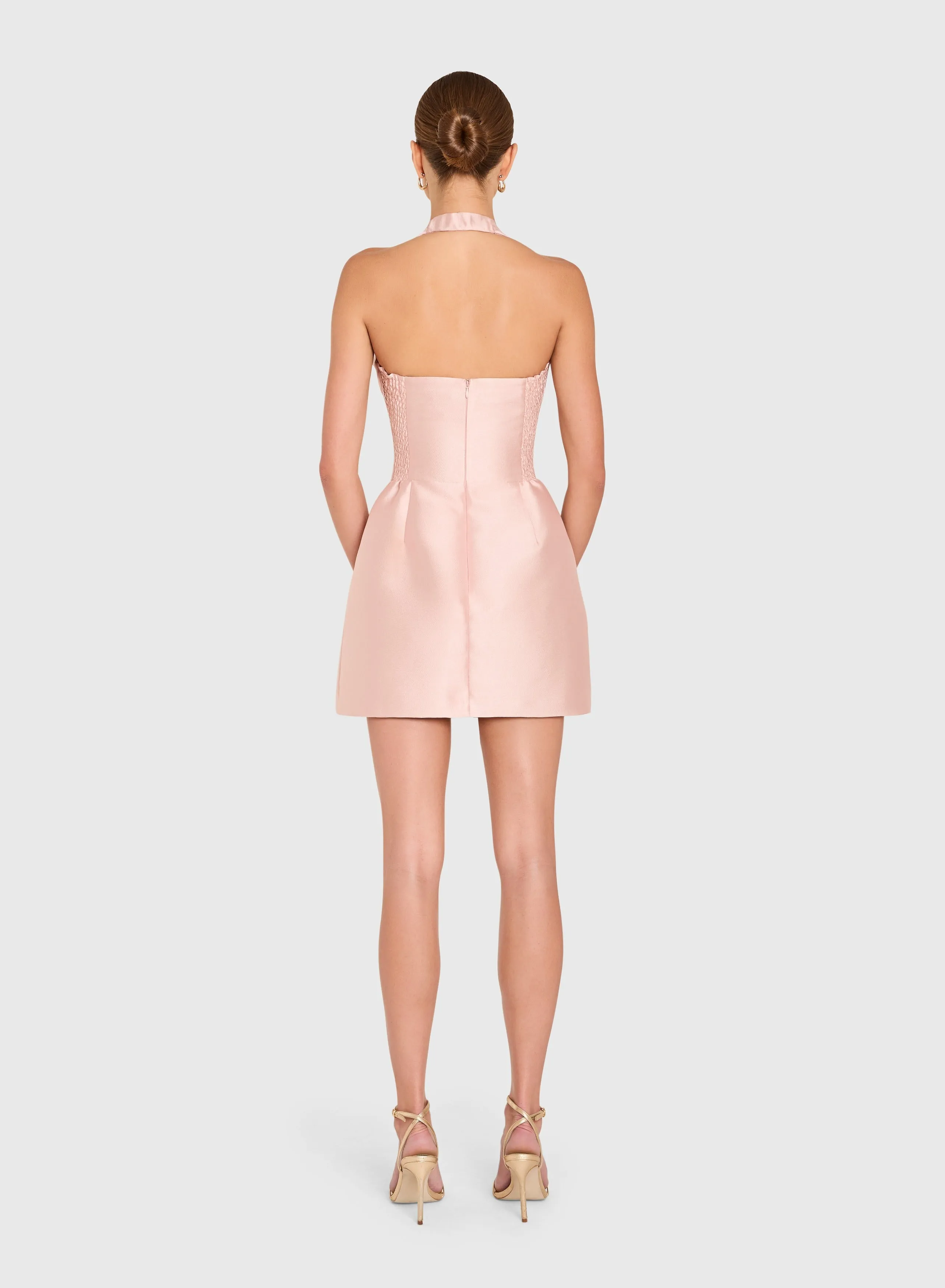 Amanda Uprichard - Antonella Mini Dress - Mochi sold by Jessie Boutique product image thumbnail 3