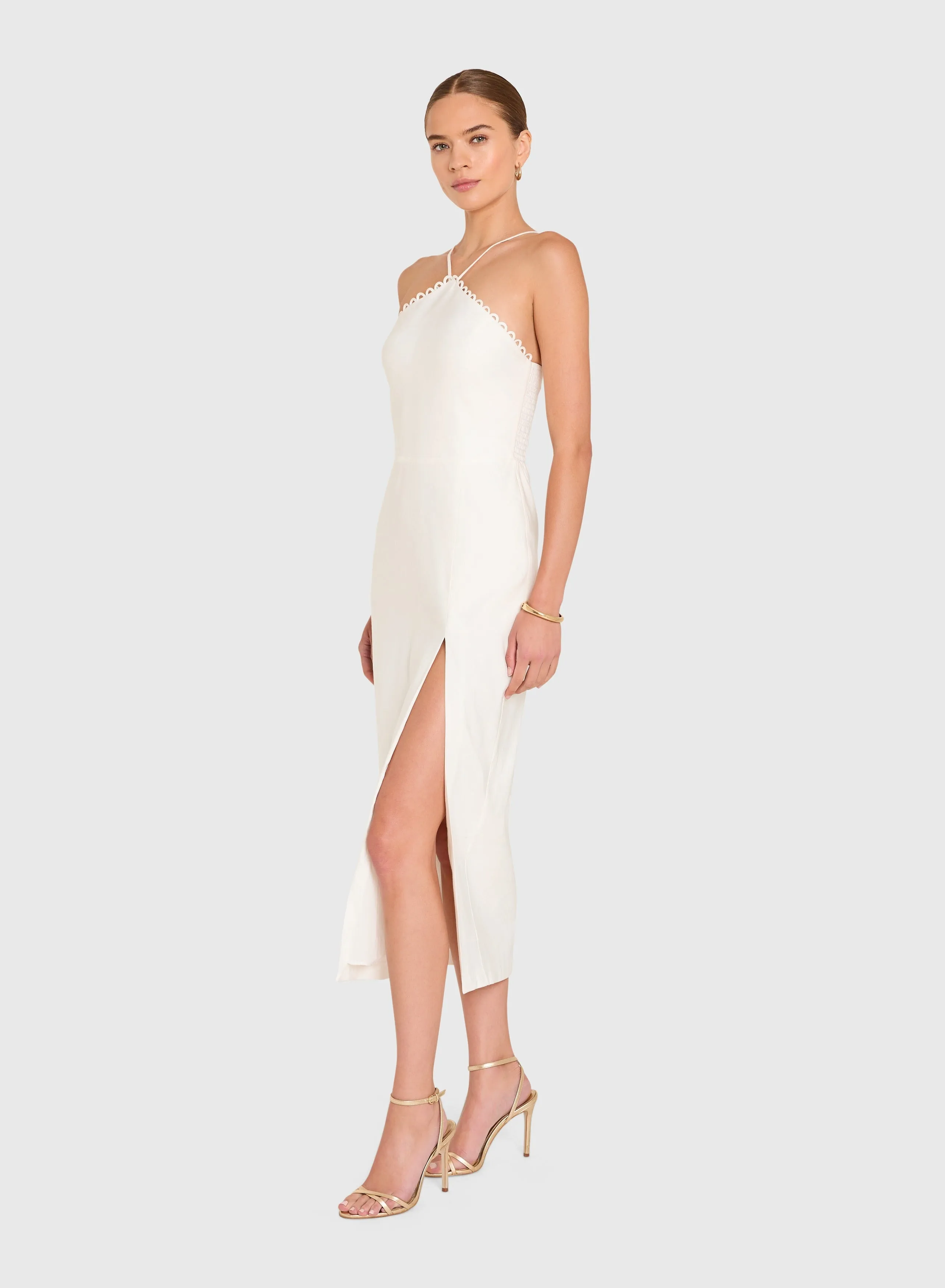 Amanda Uprichard - Abby Midi Dress - Ivory sold by Jessie Boutique product image thumbnail 2