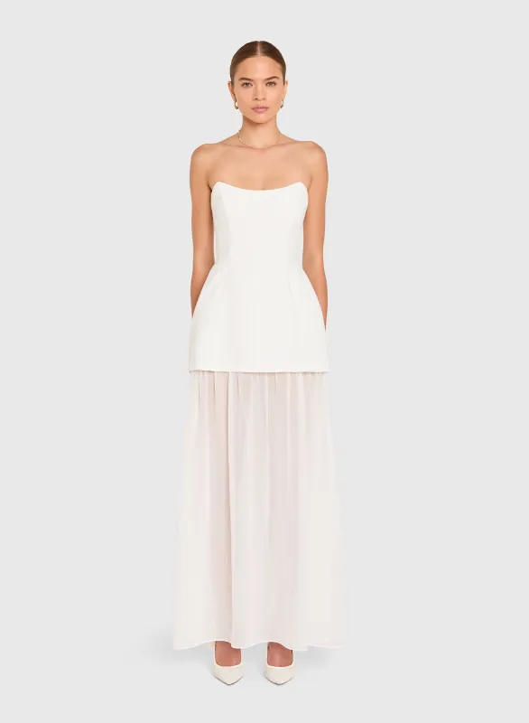 Amanda Uprichard - Christy Maxi Dress - Ivory made by Amanda Uprichard