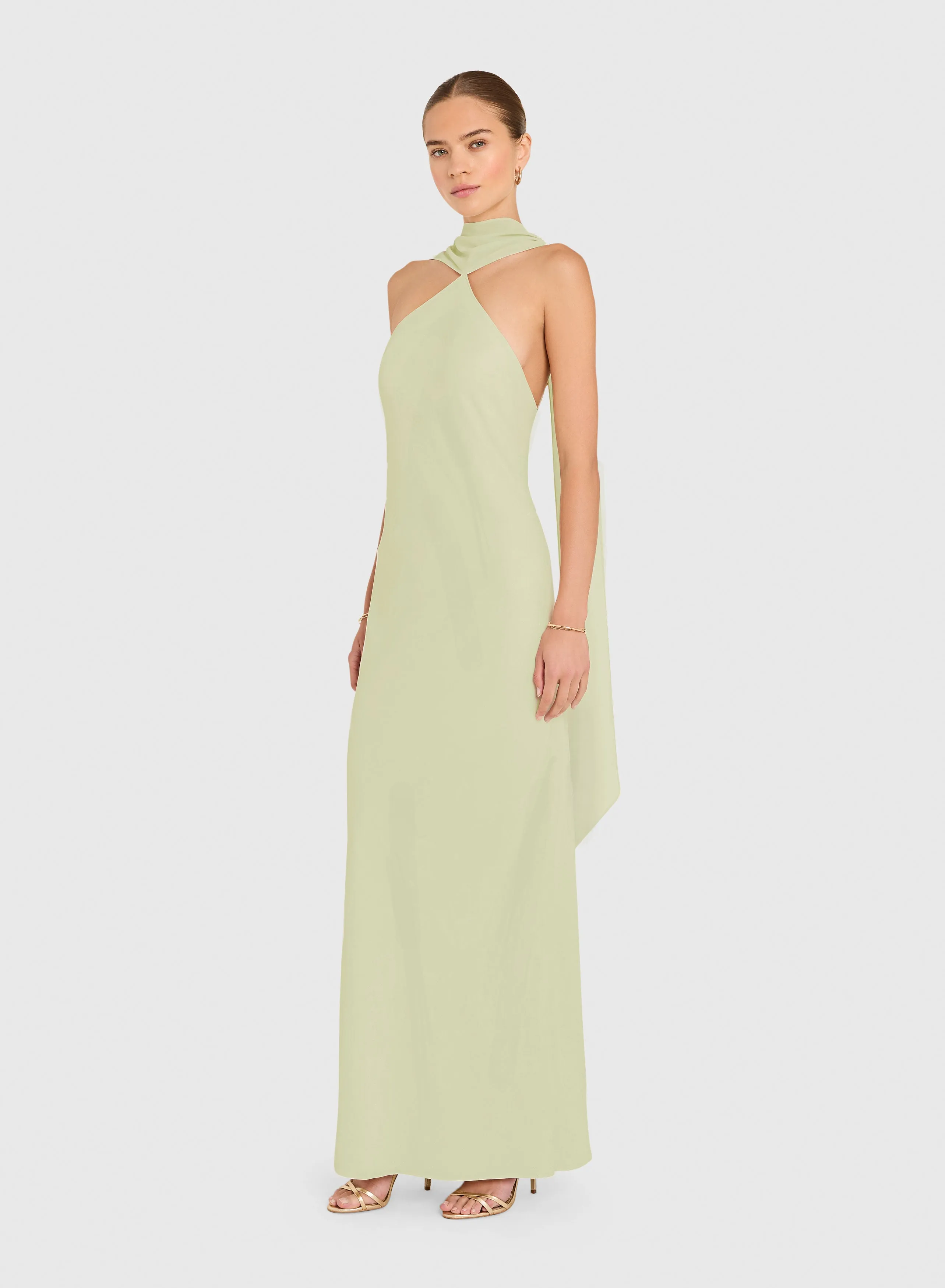 Amanda Uprichard - Ashton Maxi - Endive sold by Jessie Boutique product image thumbnail 2