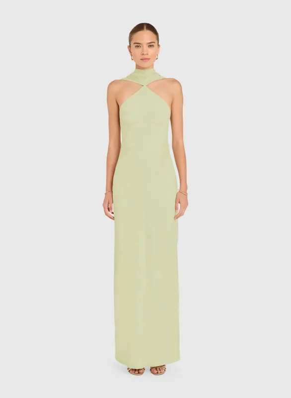 Amanda Uprichard - Ashton Maxi - Endive sold by Jessie Boutique