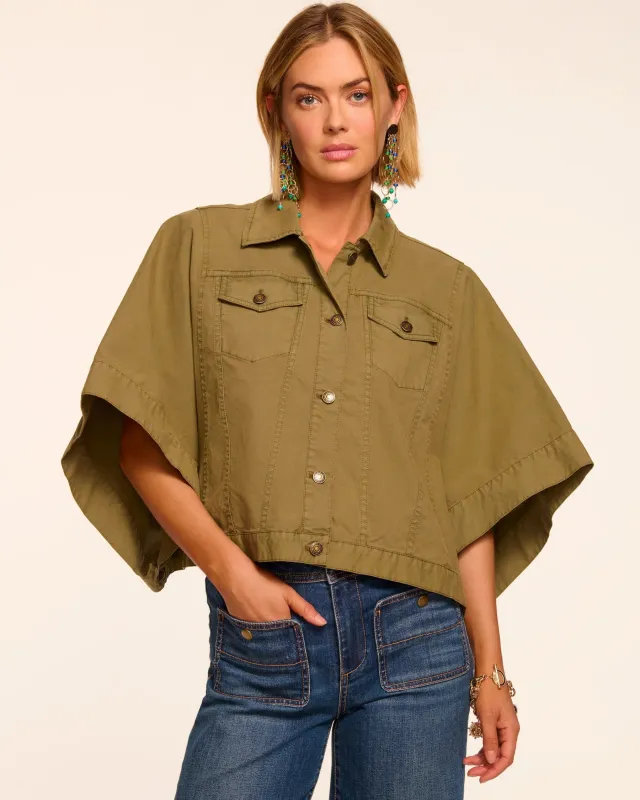 Ramy Brook - Beatrice Canvas Jacket - Safari Green sold by Jessie Boutique
