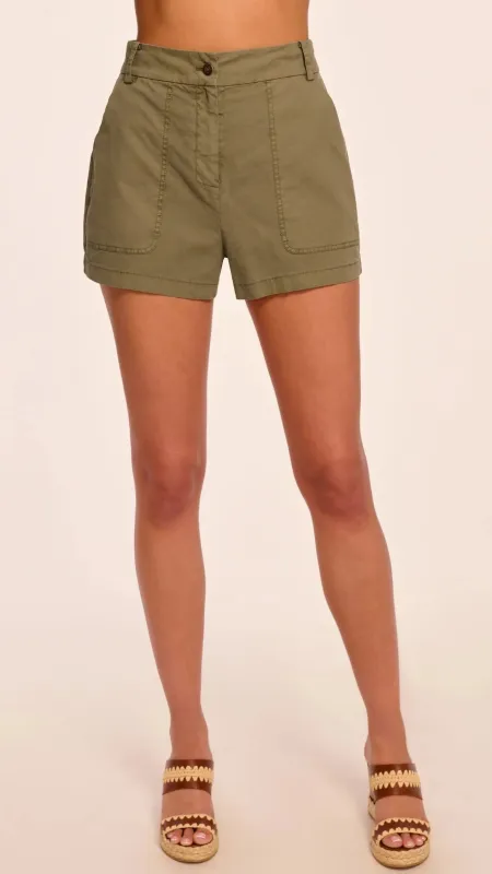Ramy Brook - Hilary Canvas Mini Short - Safari Green made by Ramy Brook