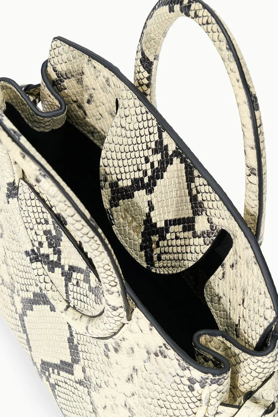 Staud - Maude Mini Carryall - White Snake sold by Jessie Boutique product image thumbnail 4