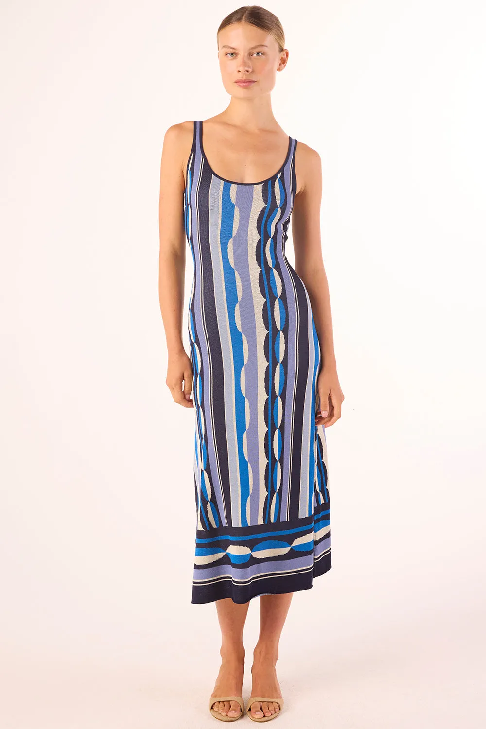 Misa - Tali Dress - Geo Stripe Knit sold by Jessie Boutique product image thumbnail 2