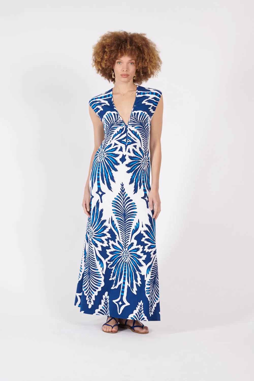 Poupette St Barth - Long Dress Nova - Navy Cartagena sold by Jessie Boutique product image thumbnail 4