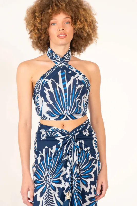 Poupette St Barth - Top Suma - Navy Cartagena made by Poupette St Barth