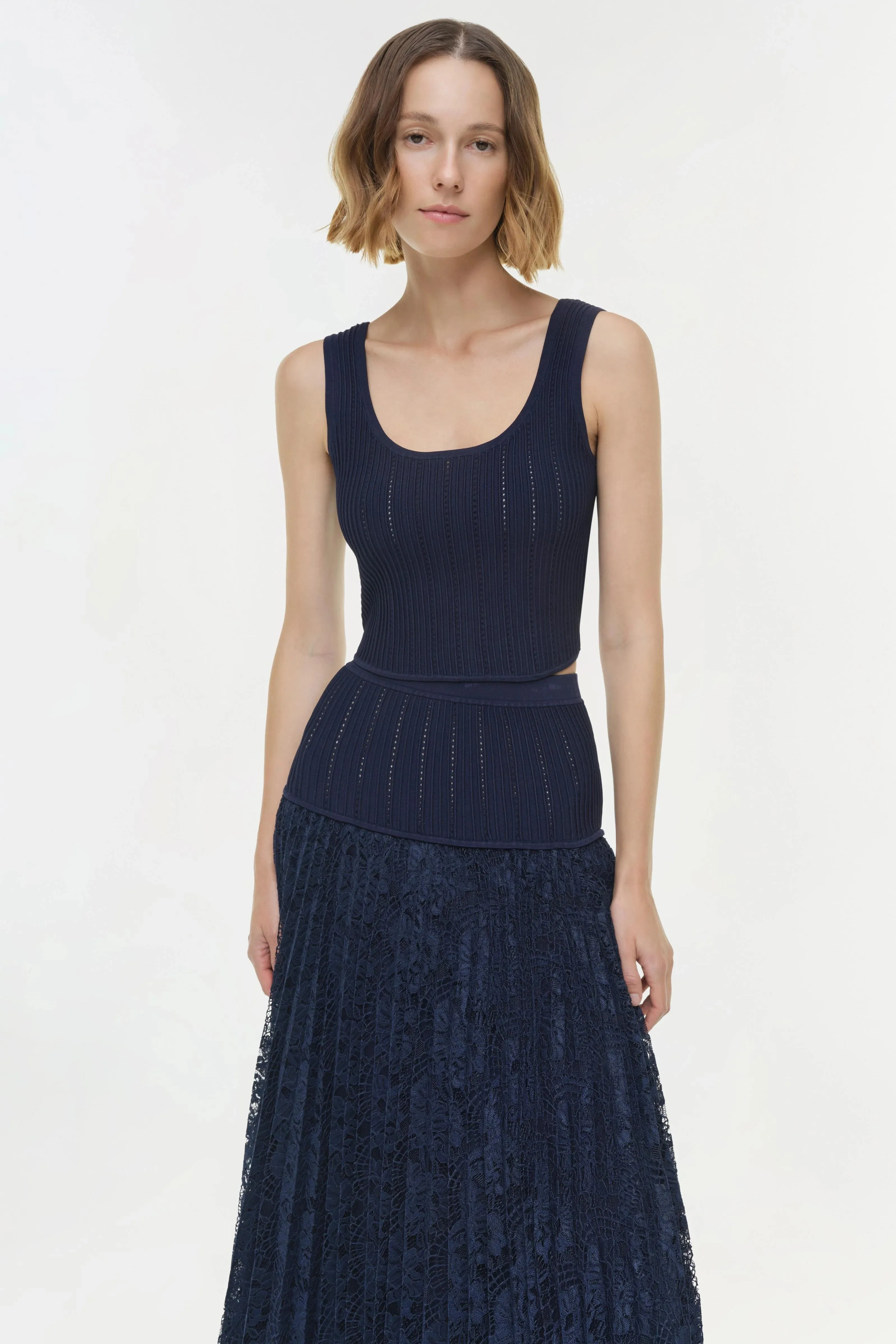 Simkhai - Rylan Knit Tank - Midnight sold by Jessie Boutique
