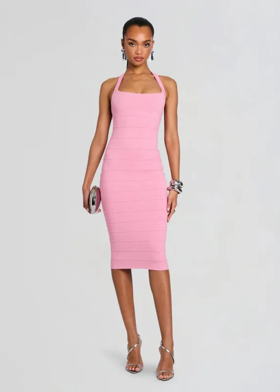 Retrofete - Cloe Dress - Metallic Flamingo sold by Jessie Boutique