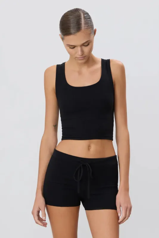 Eterne - Square Neck Tank - Black made by Eterne