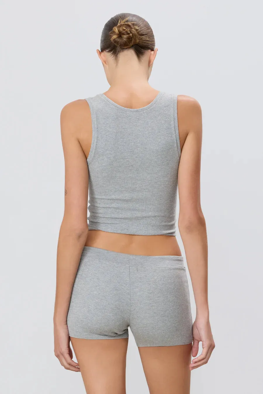 Eterne - Square Neck Tank - Heather Grey sold by Jessie Boutique product image thumbnail 3