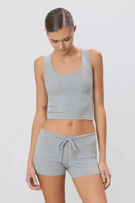 Eterne - Square Neck Tank - Heather Grey made by Eterne