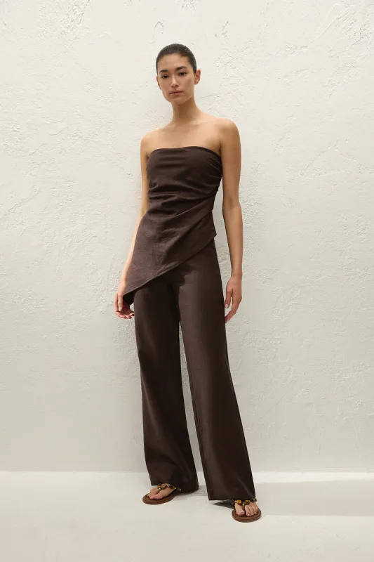 Faithfull The Brand - Lulea Pant - Espresso made by Faithfull the Brand