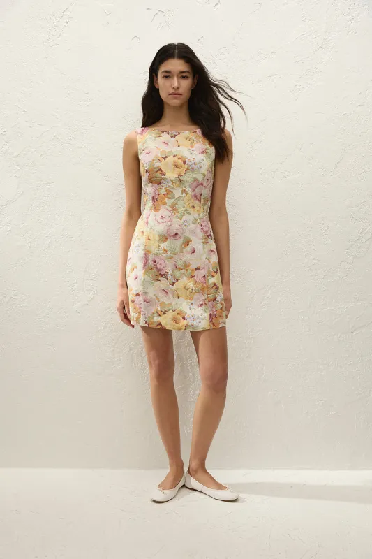 Faithfull The Brand - Sofia Mini Dress - Giardino sold by Jessie Boutique