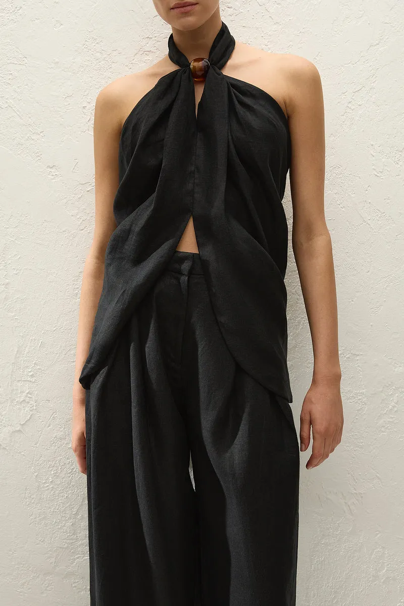 Faithfull The Brand - Biba Halter Top - Black sold by Jessie Boutique product image thumbnail 3