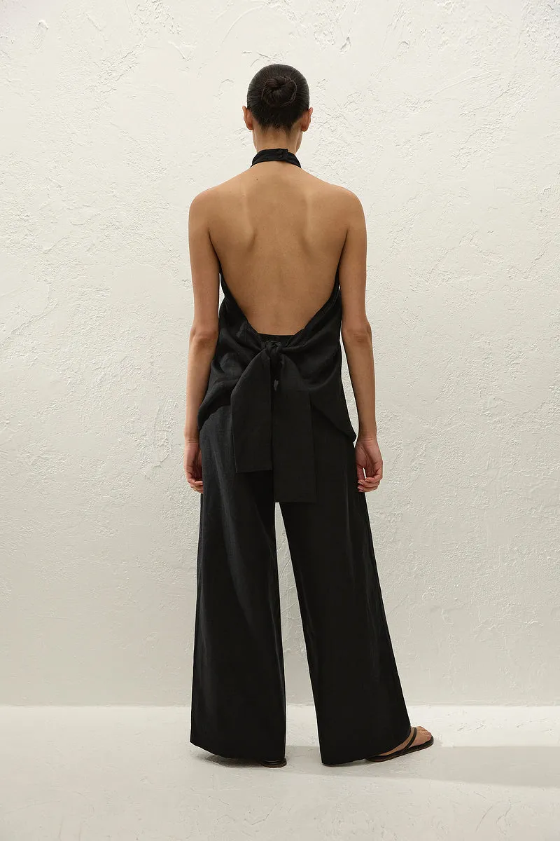 Faithfull The Brand - Biba Halter Top - Black sold by Jessie Boutique product image thumbnail 2