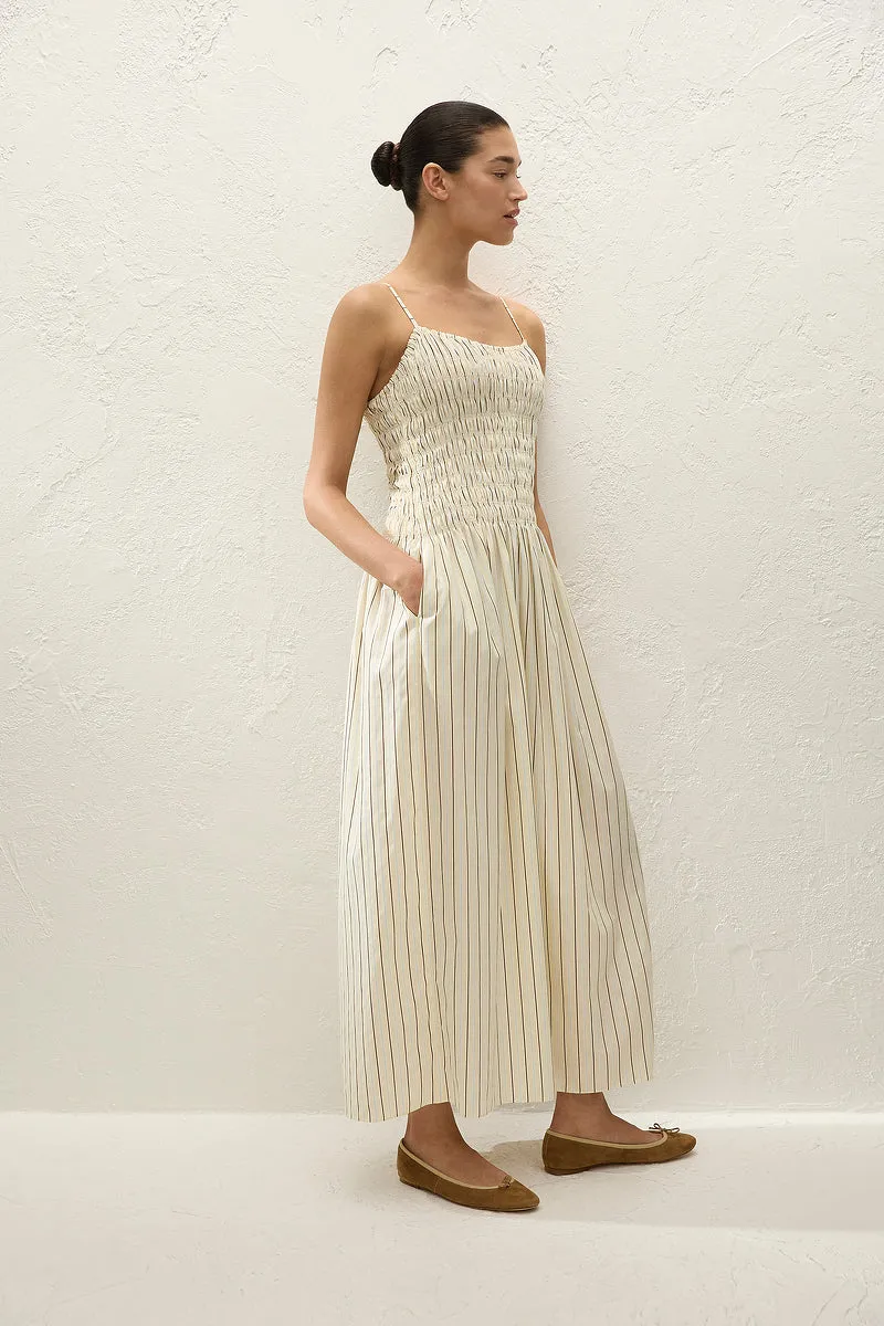 Faithfull The Brand - Araceli Maxi Dress - Fiori Stripe Lemon sold by Jessie Boutique product image thumbnail 2