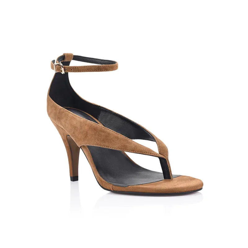 Lana Wilkinson - Hazel Sandal - Brown Suede made by Jessie Boutique