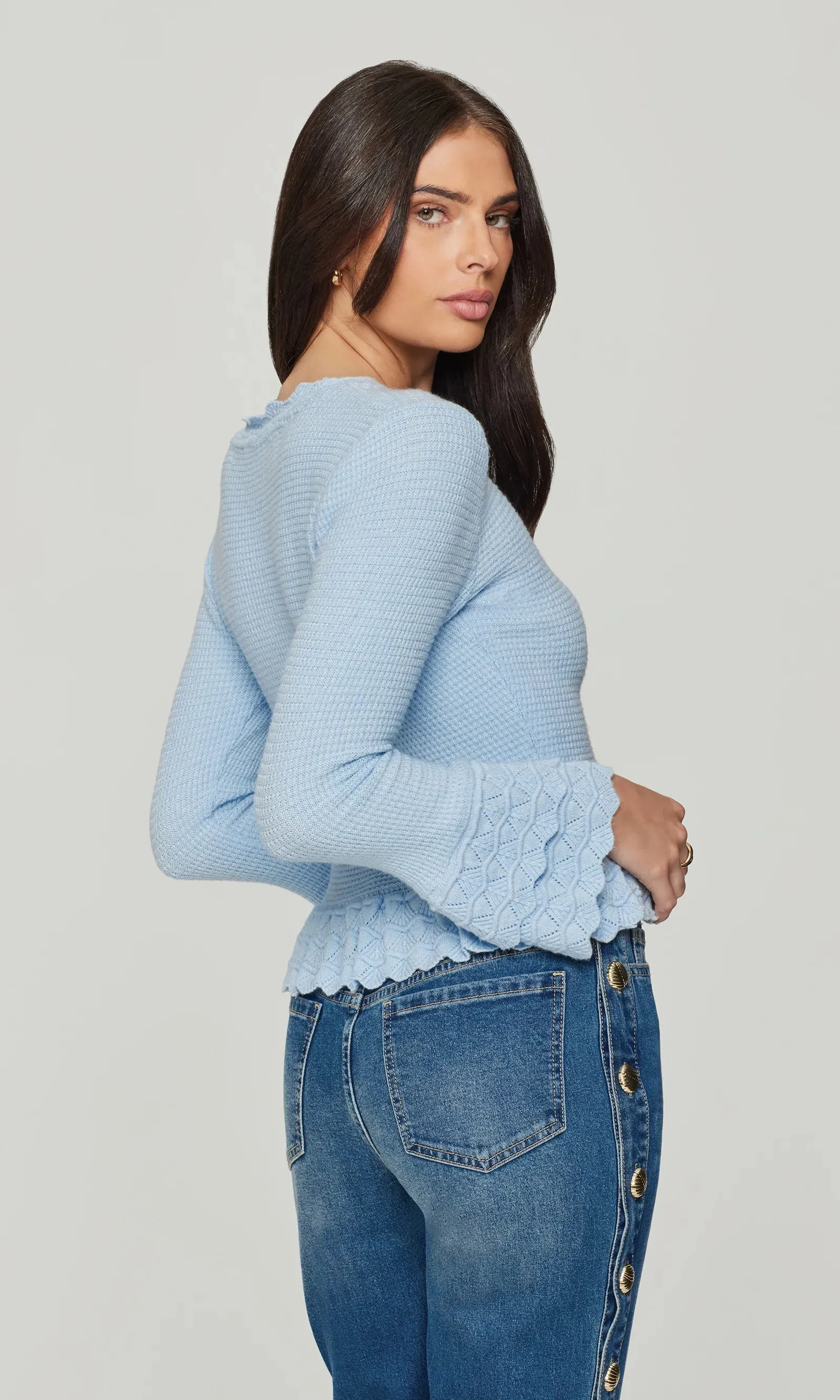 Generation Love - Lorena Sweater - Light Blue sold by Jessie Boutique product image thumbnail 3